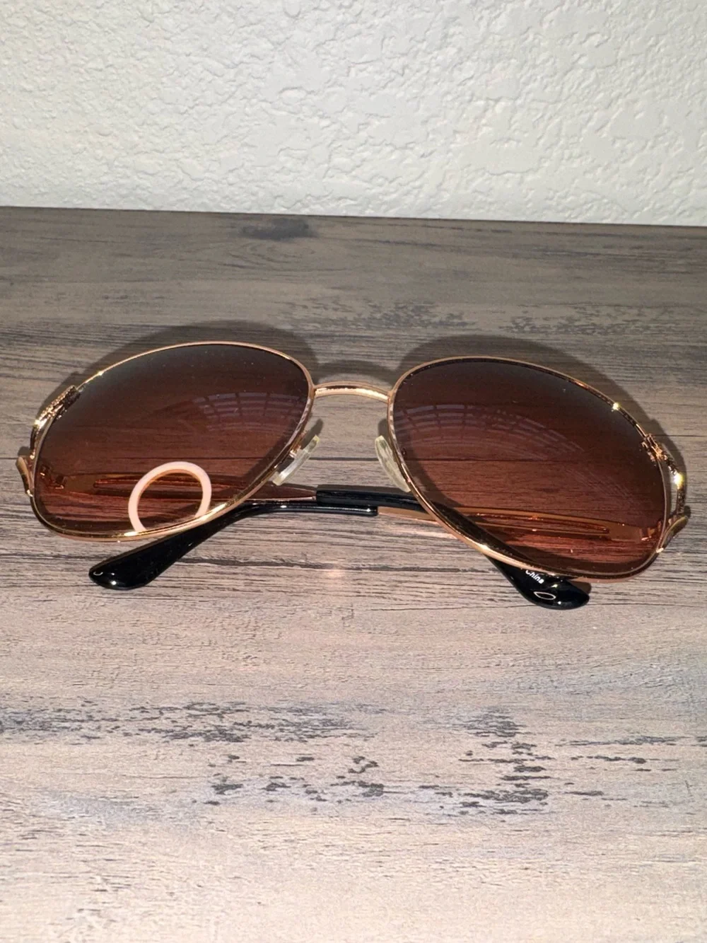 Gold Frame Brown Lens Women's Sunglasses